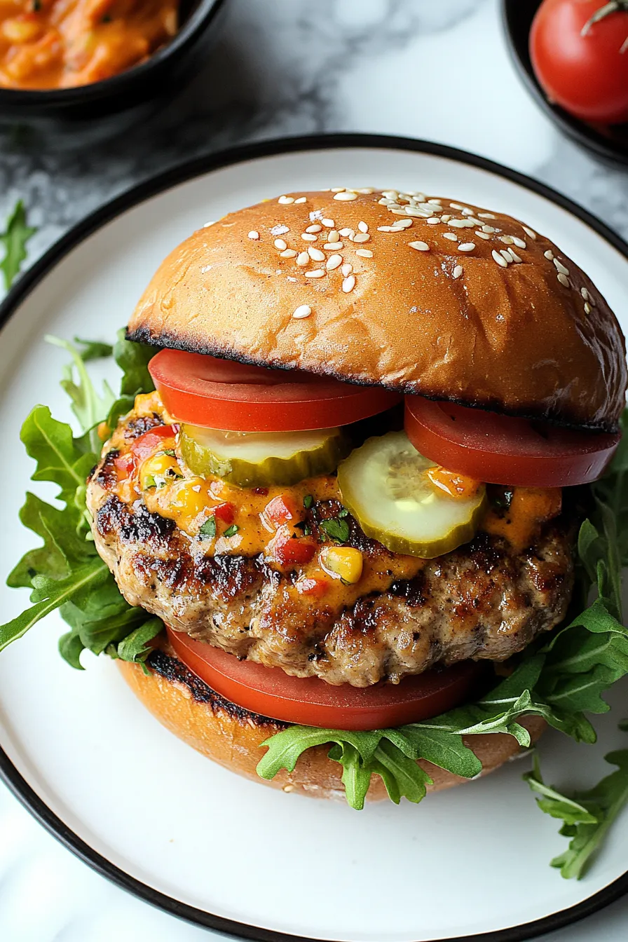 Spicy Southwest Turkey Burgers – My Food Plans