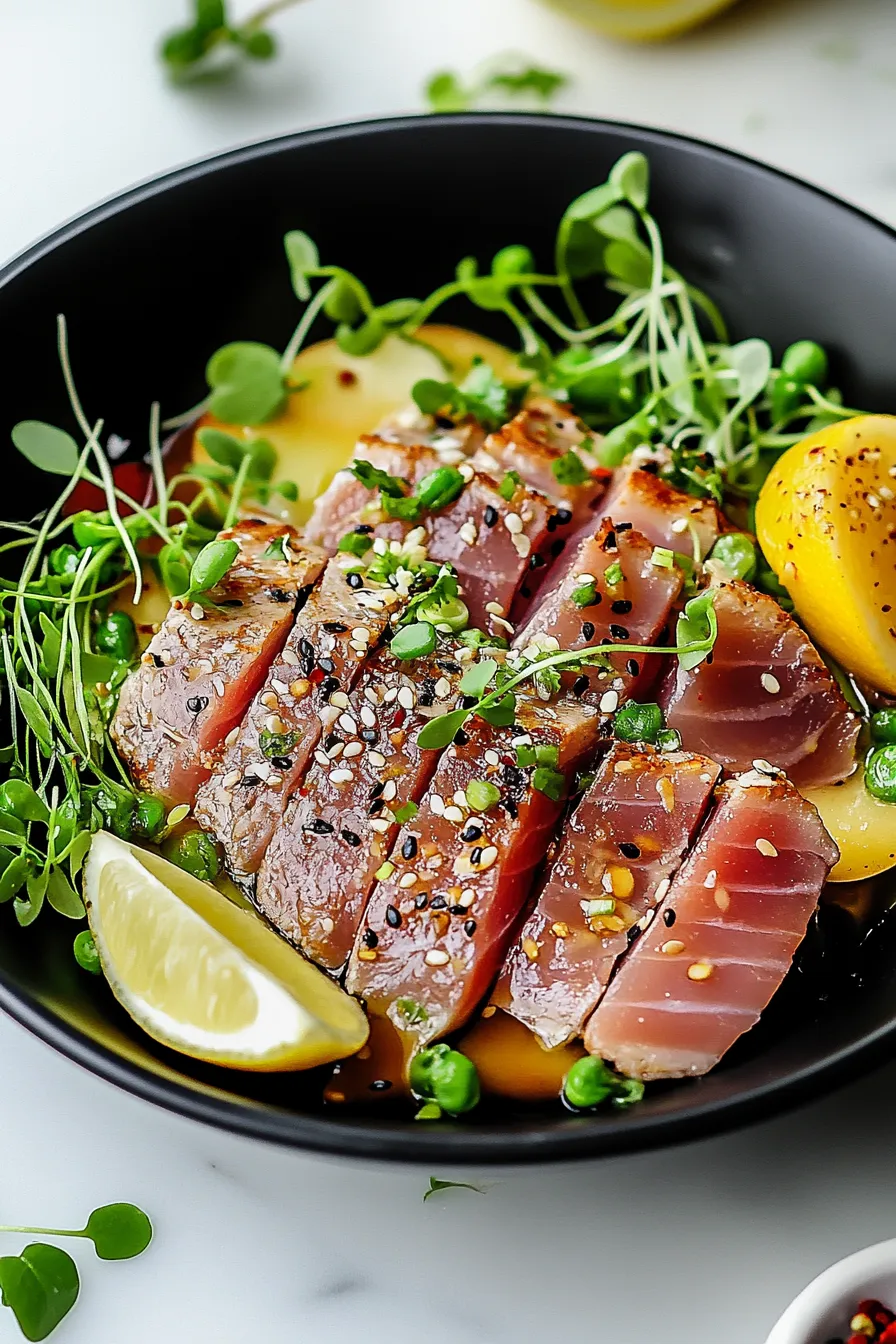 Healthy Seared Ahi Tuna – My Food Plans