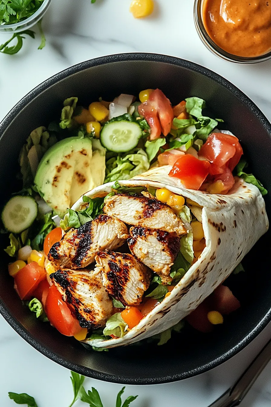 Chipotle Ranch Grilled Chicken Burrito – My Food Plans