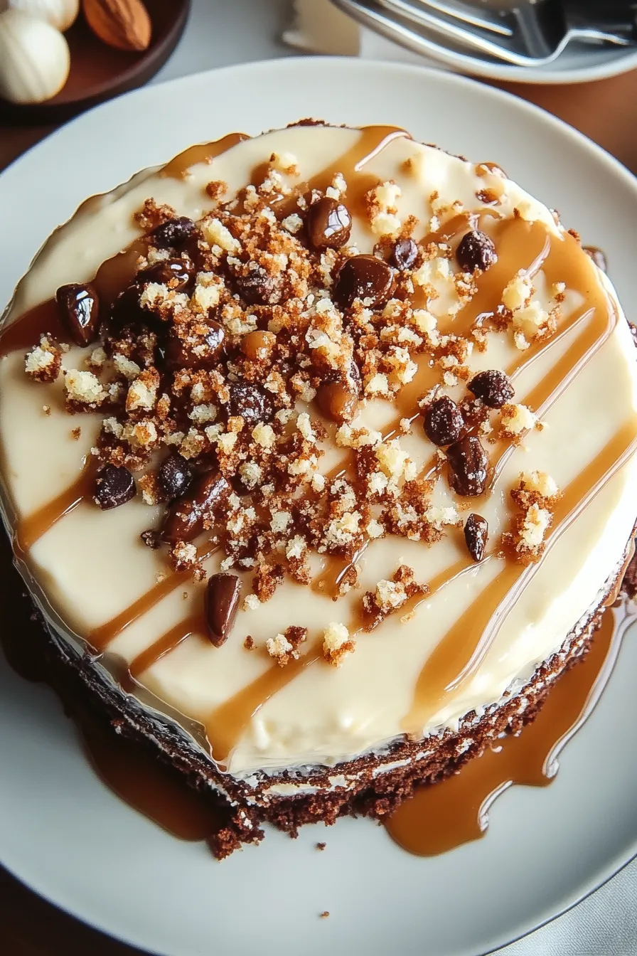 Caramel Toffee Crunch Cake – My Food Plans