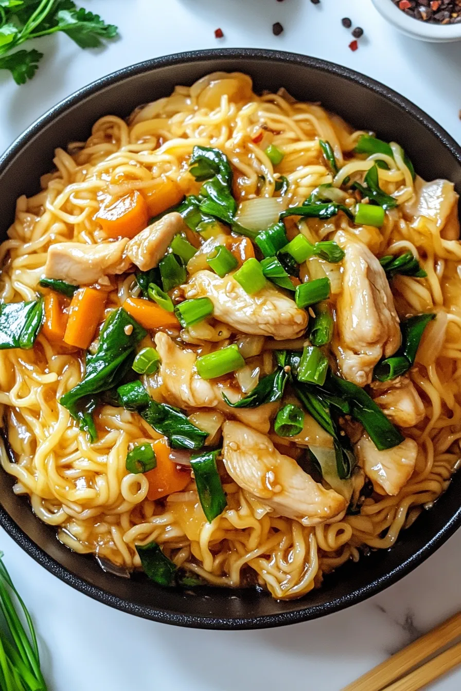Garlic Chicken Lo Mein – My Food Plans