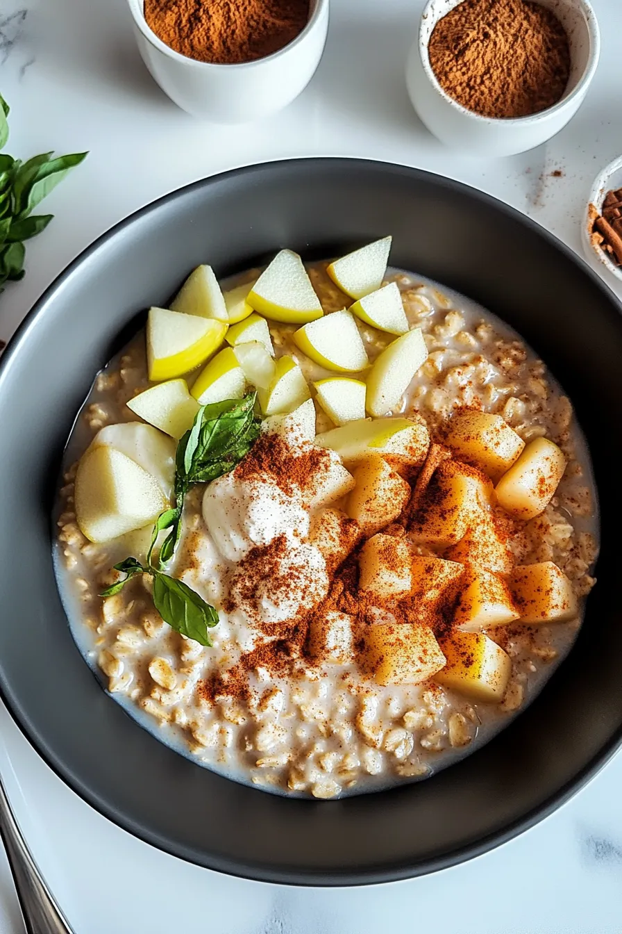 Apple Cinnamon Oatmeal Porridge – My Food Plans