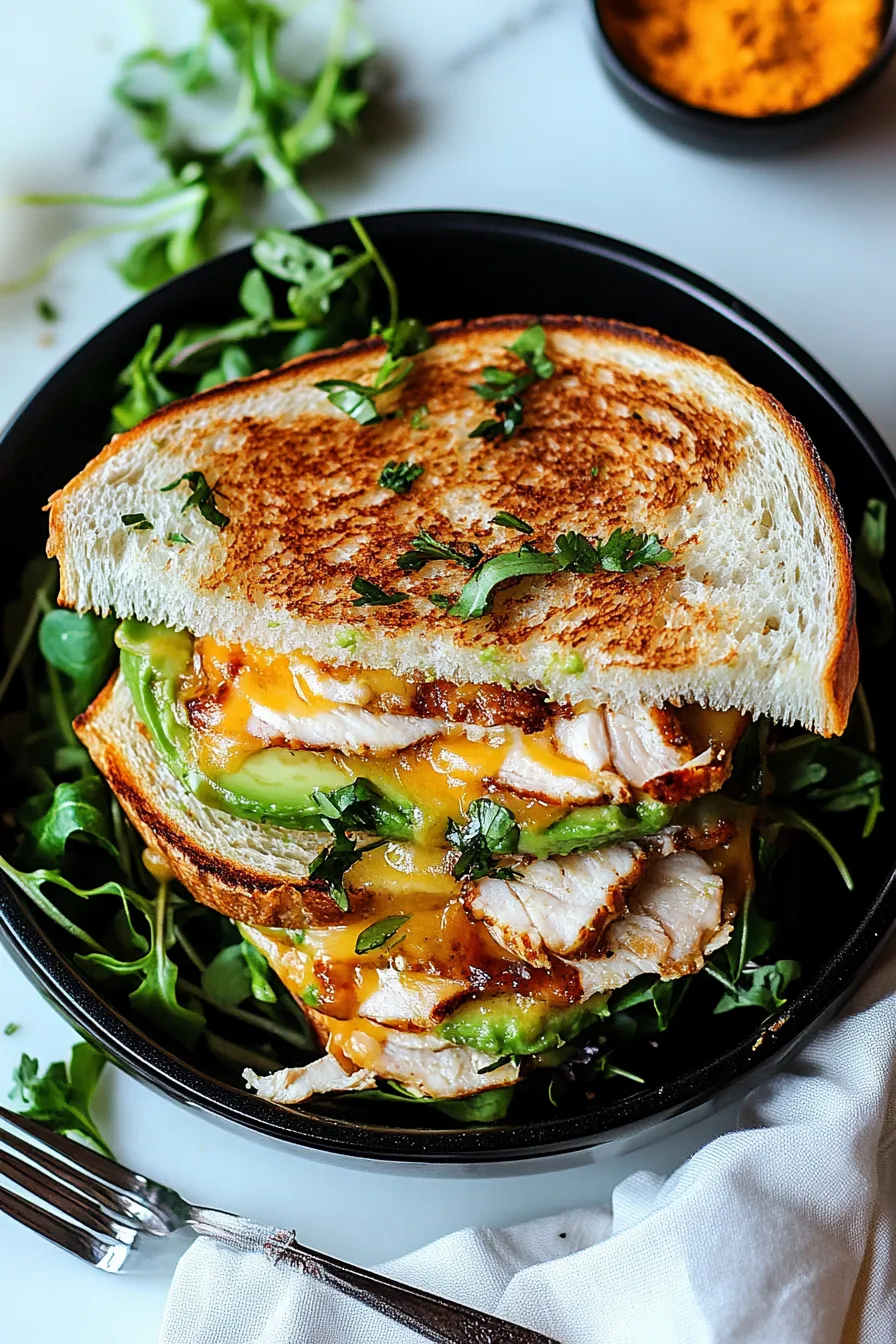 Chicken Avocado Melt Sandwich – My Food Plans
