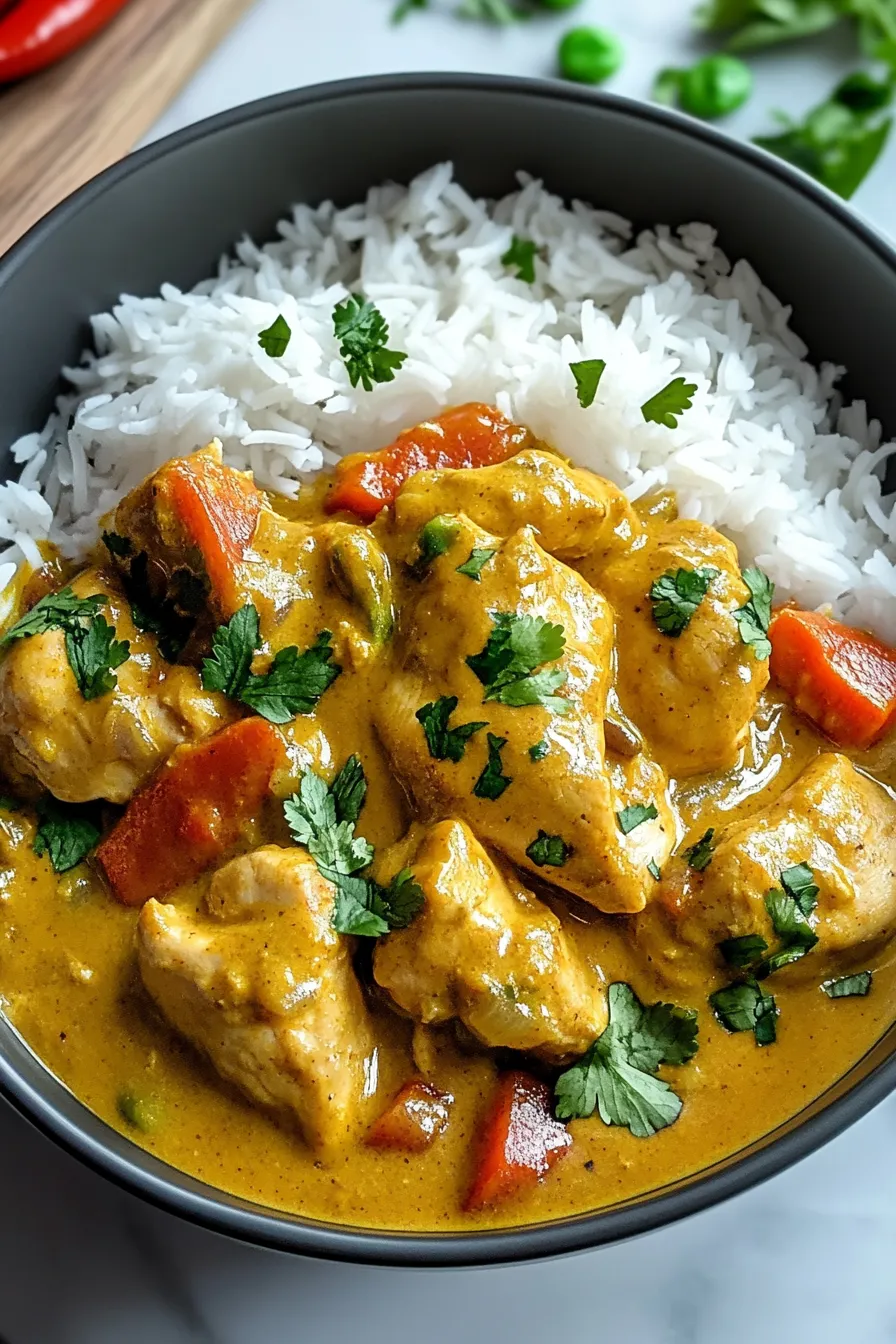 Crockpot Coconut Curry Chicken – My Food Plans