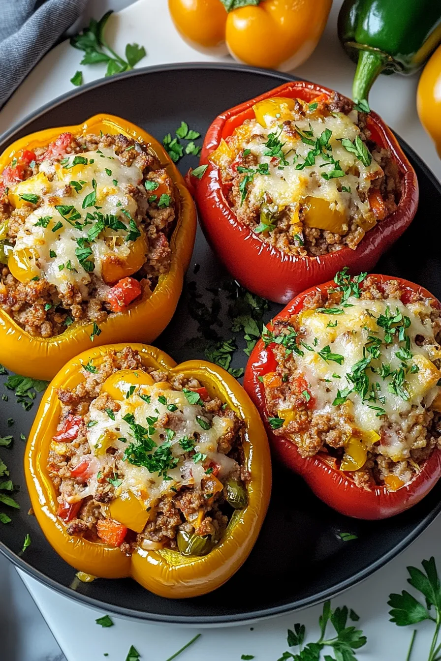 Italian Stuffed Bell Peppers – My Food Plans