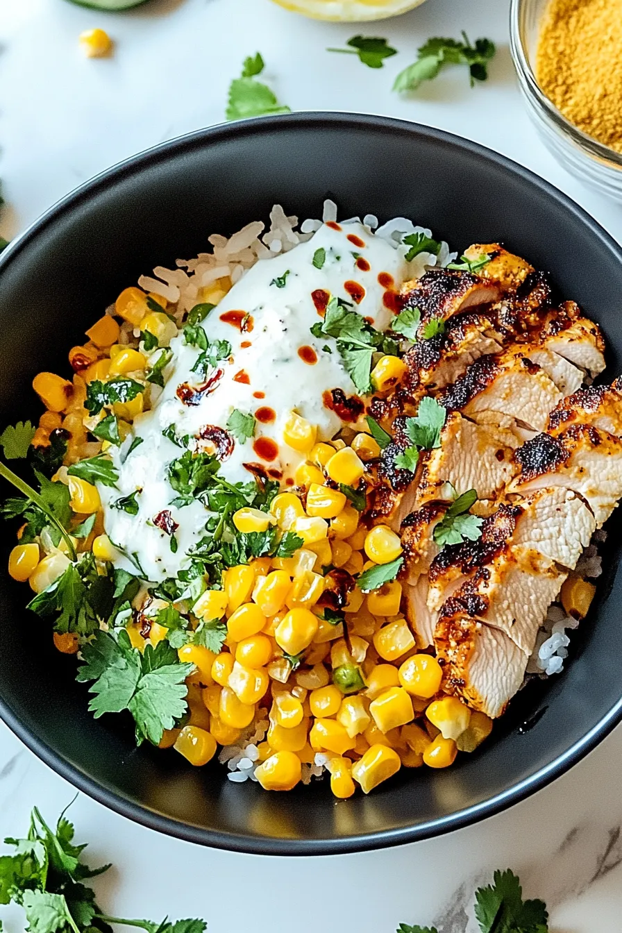 Street Corn Chicken Rice Bowl – My Food Plans