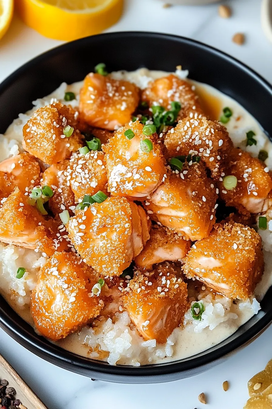 Crispy Bang Bang Salmon Bites – My Food Plans