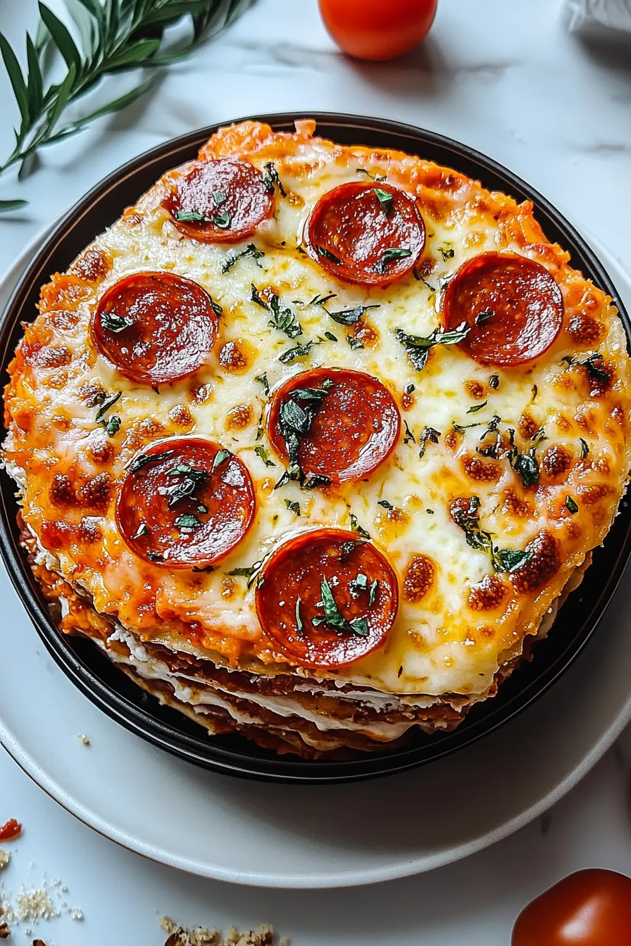 Pepperoni Pizza Layer Cake – My Food Plans