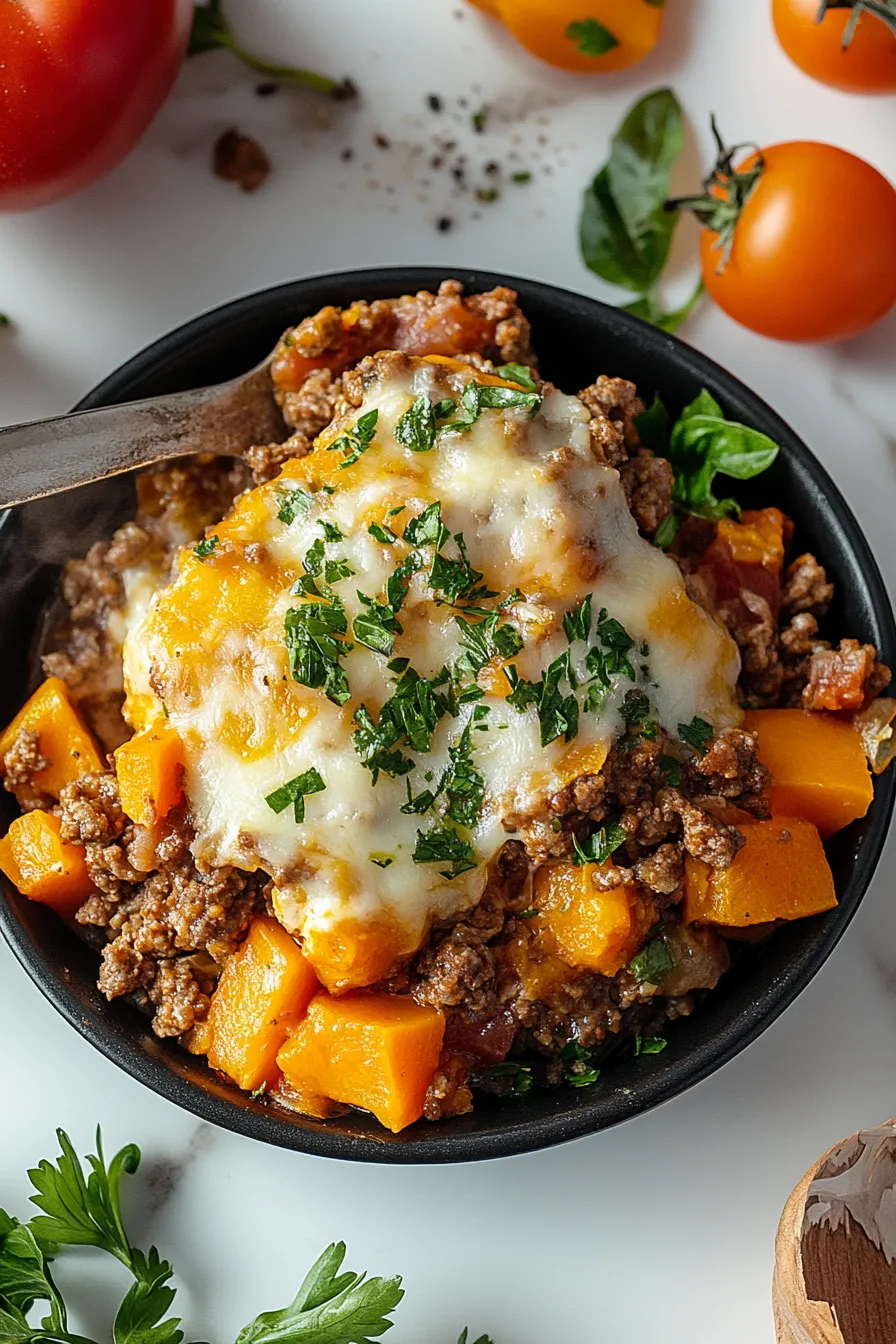 Healthy Ground Turkey Sweet Potato Bake – My Food Plans