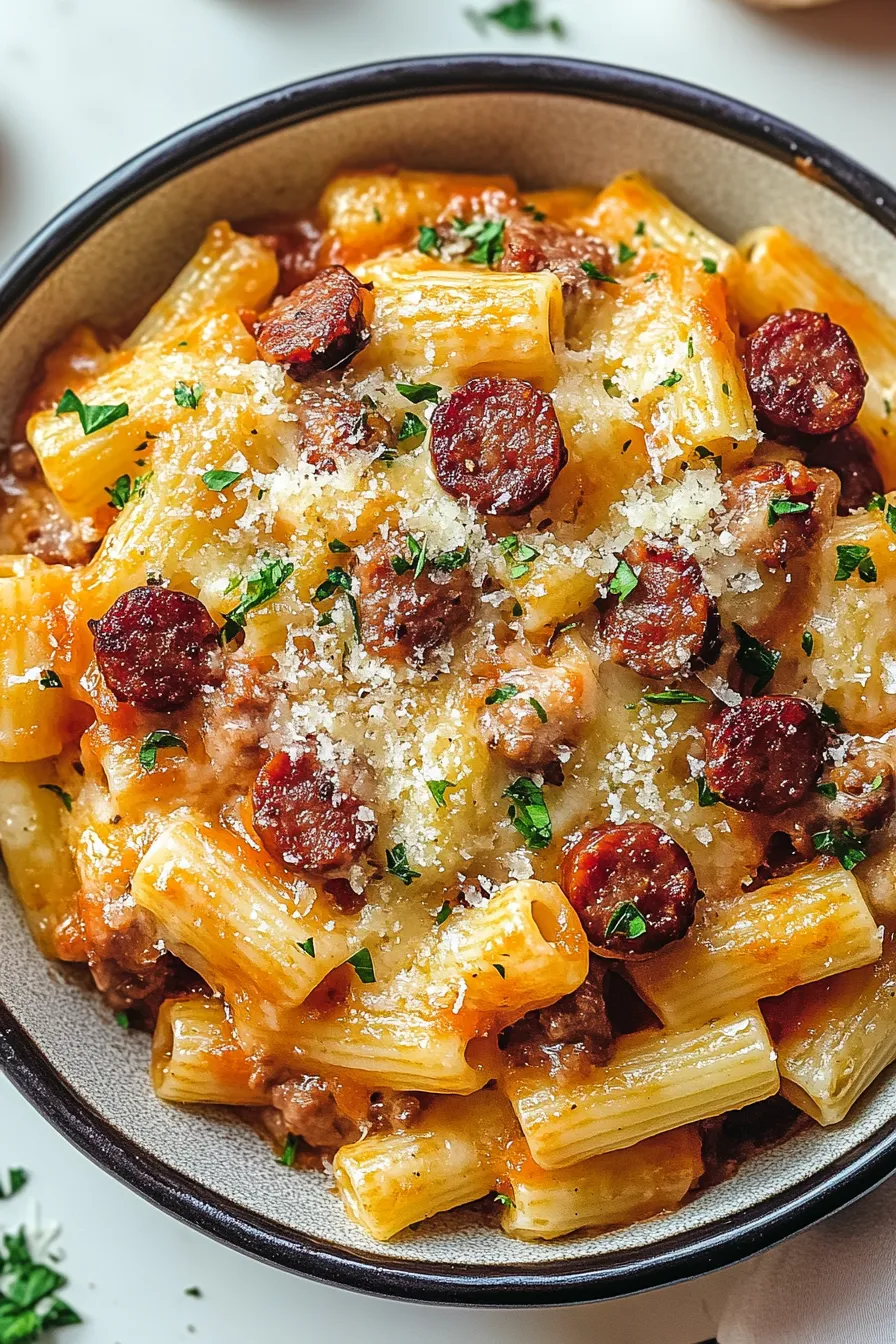 One Pot Smoked Sausage Pasta – My Food Plans