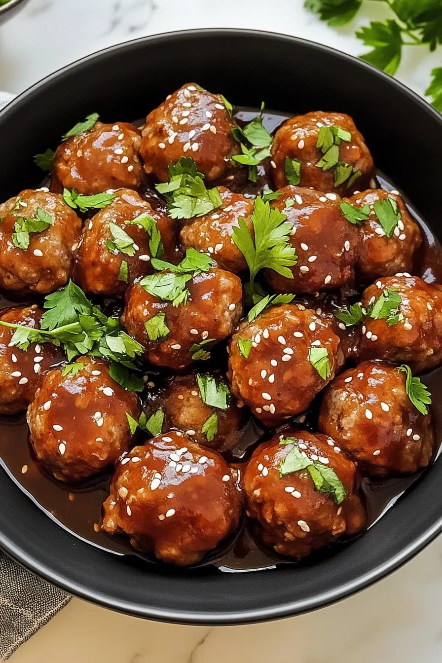 Asian Meatballs Crockpot – My Food Plans