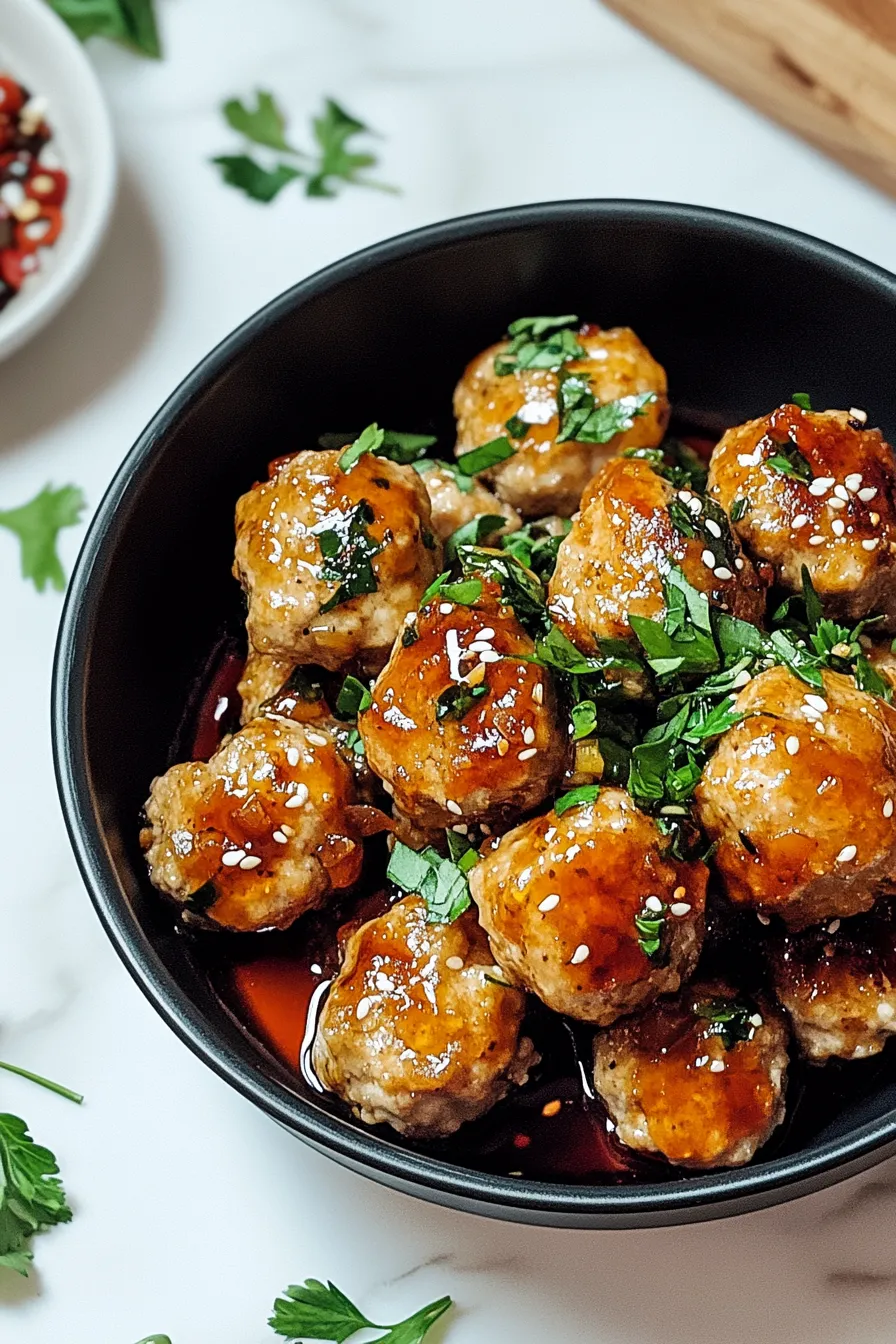 Honey Garlic Turkey Meatballs – My Food Plans