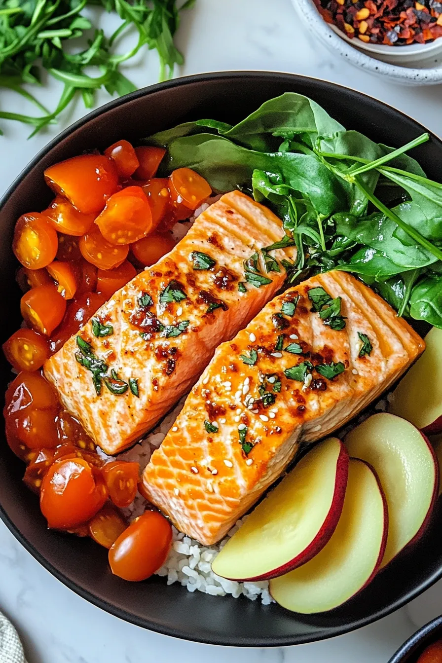 Healthy Sweet Chili Salmon Bowl – My Food Plans
