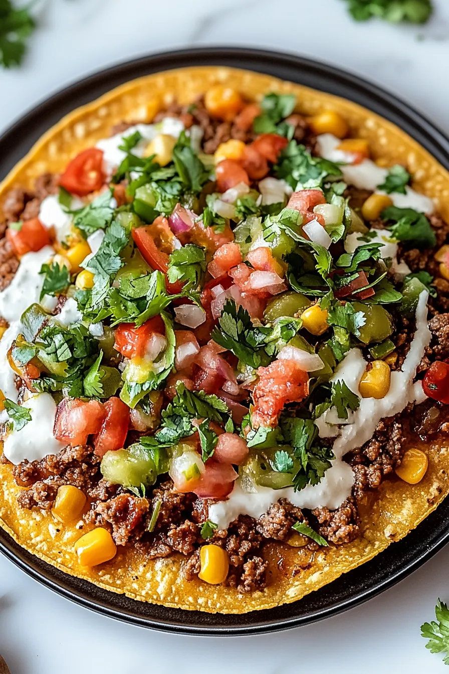 Ground Beef Tostadas – My Food Plans