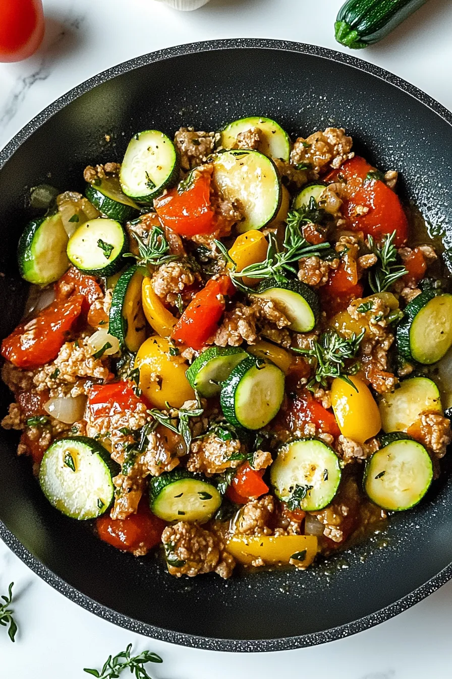 Ground Turkey and Zucchini Skillet – My Food Plans