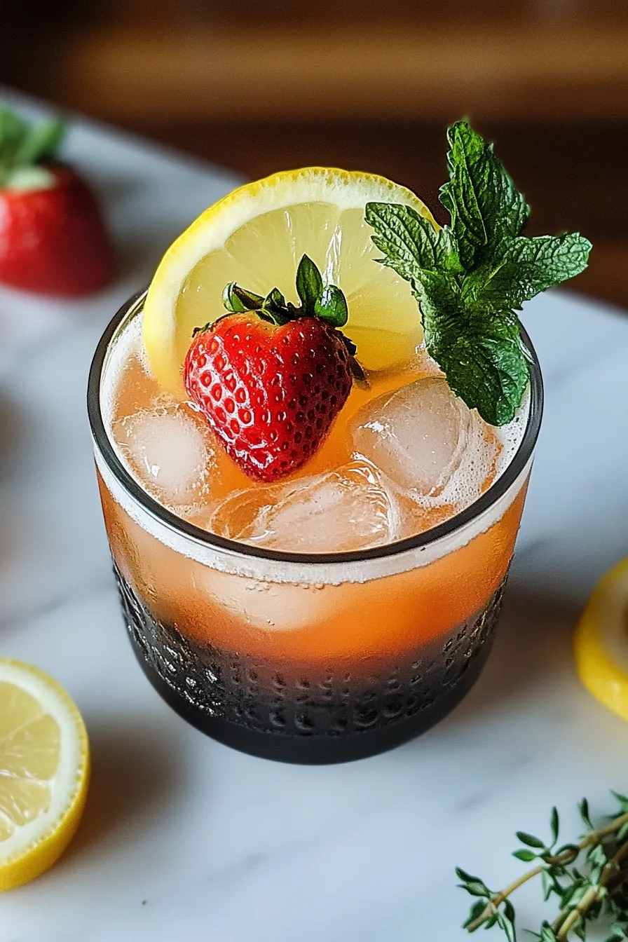 Strawberry Lemonade Whiskey Sour – My Food Plans