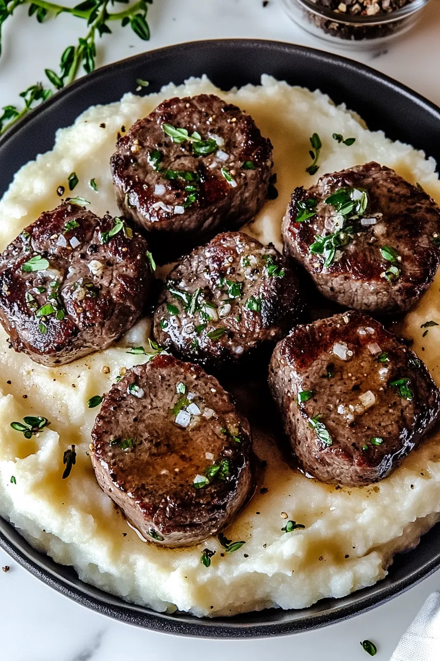 Garlic Butter Steak Bites and Mash – My Food Plans