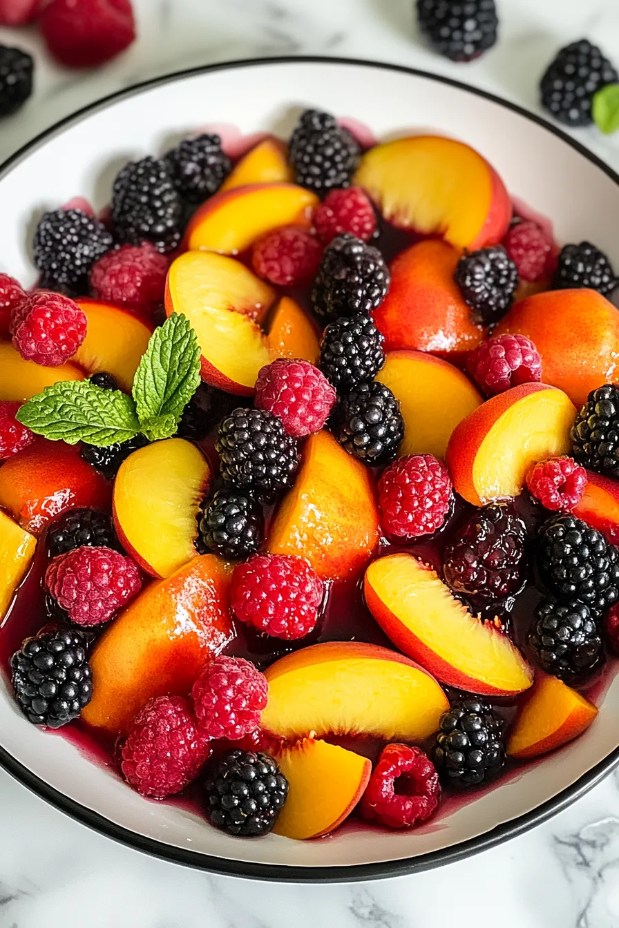 Peach Berry Fruit Salad – My Food Plans