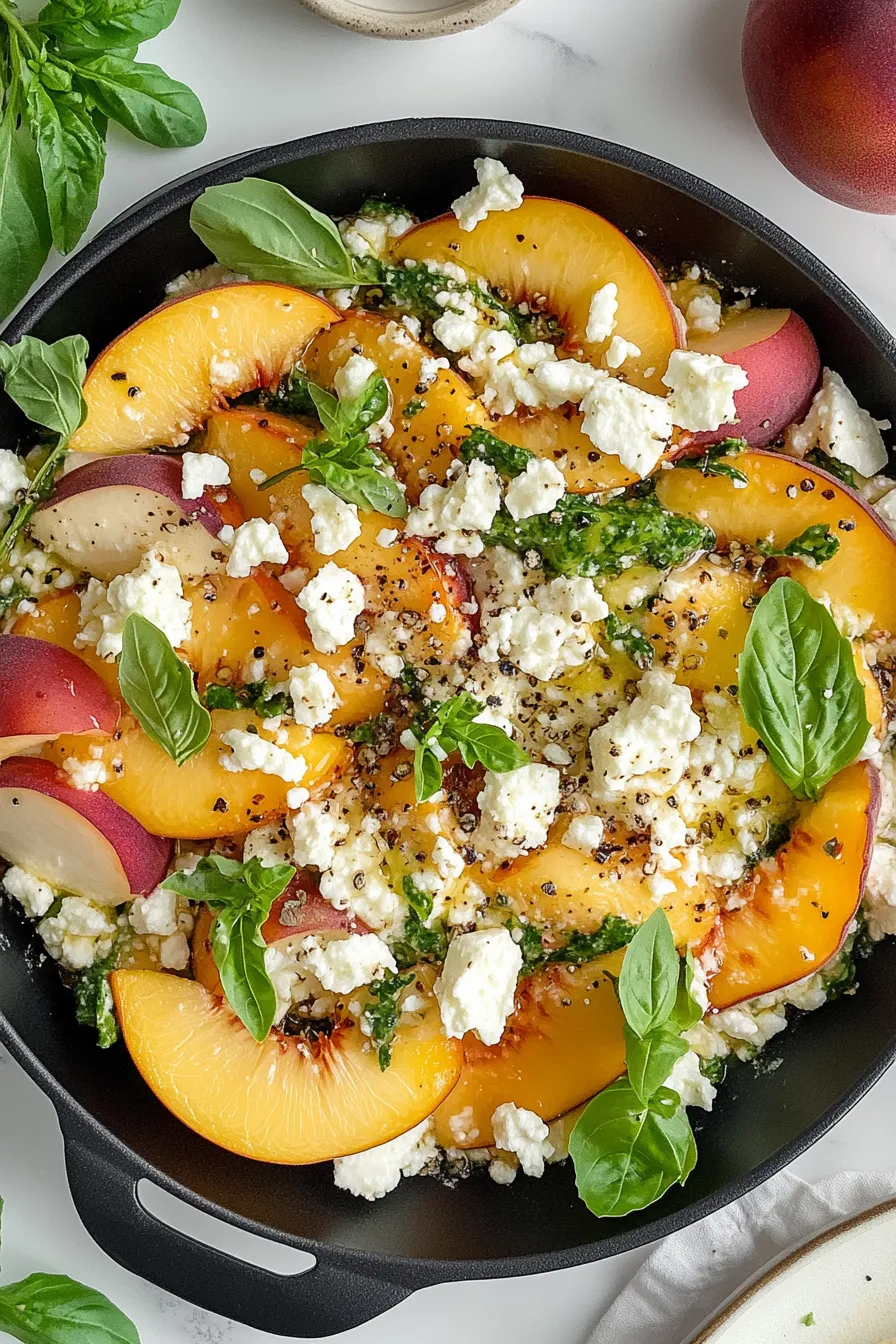 Simple Peach Feta Salad – My Food Plans