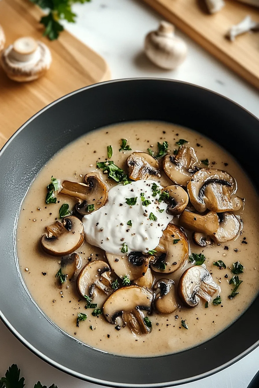 Creamy Mushroom Soup – My Food Plans