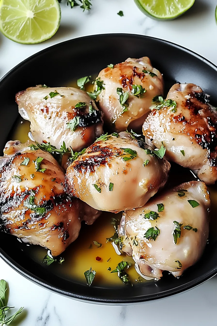 Honey Lime Grilled Chicken Thighs – My Food Plans