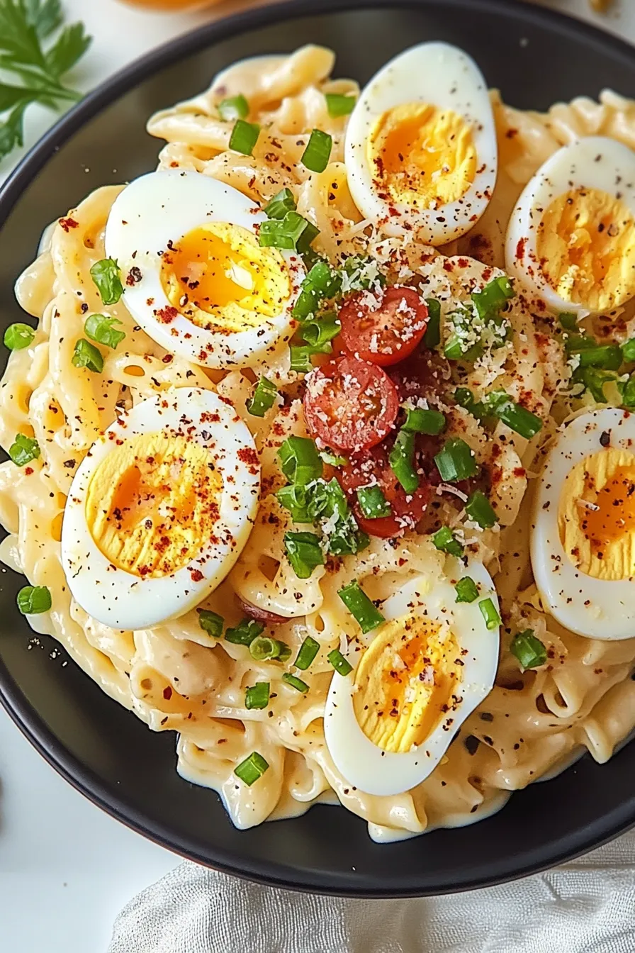 Deviled Egg Pasta Salad – My Food Plans