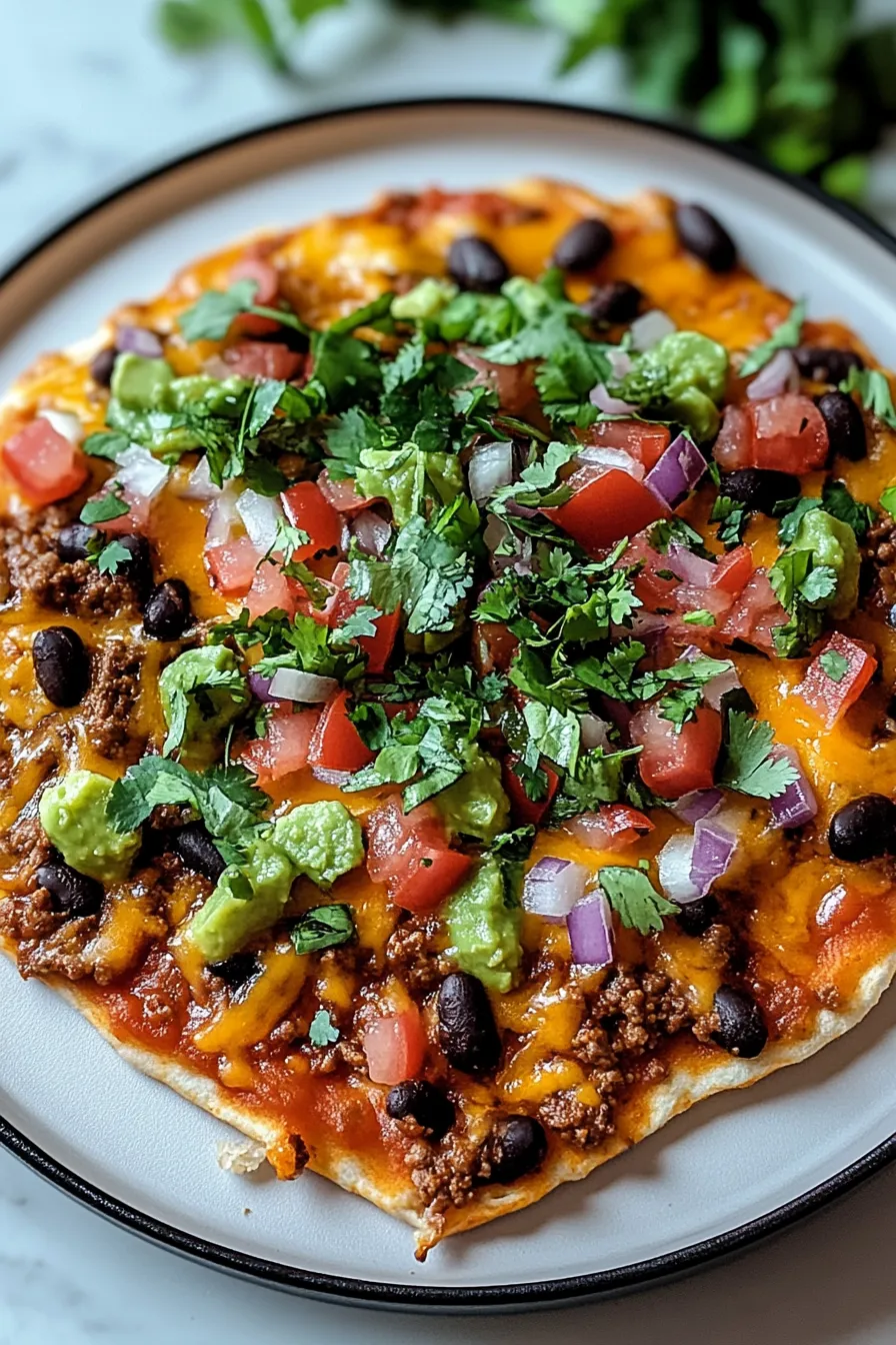 Homemade Mexican Pizza – My Food Plans