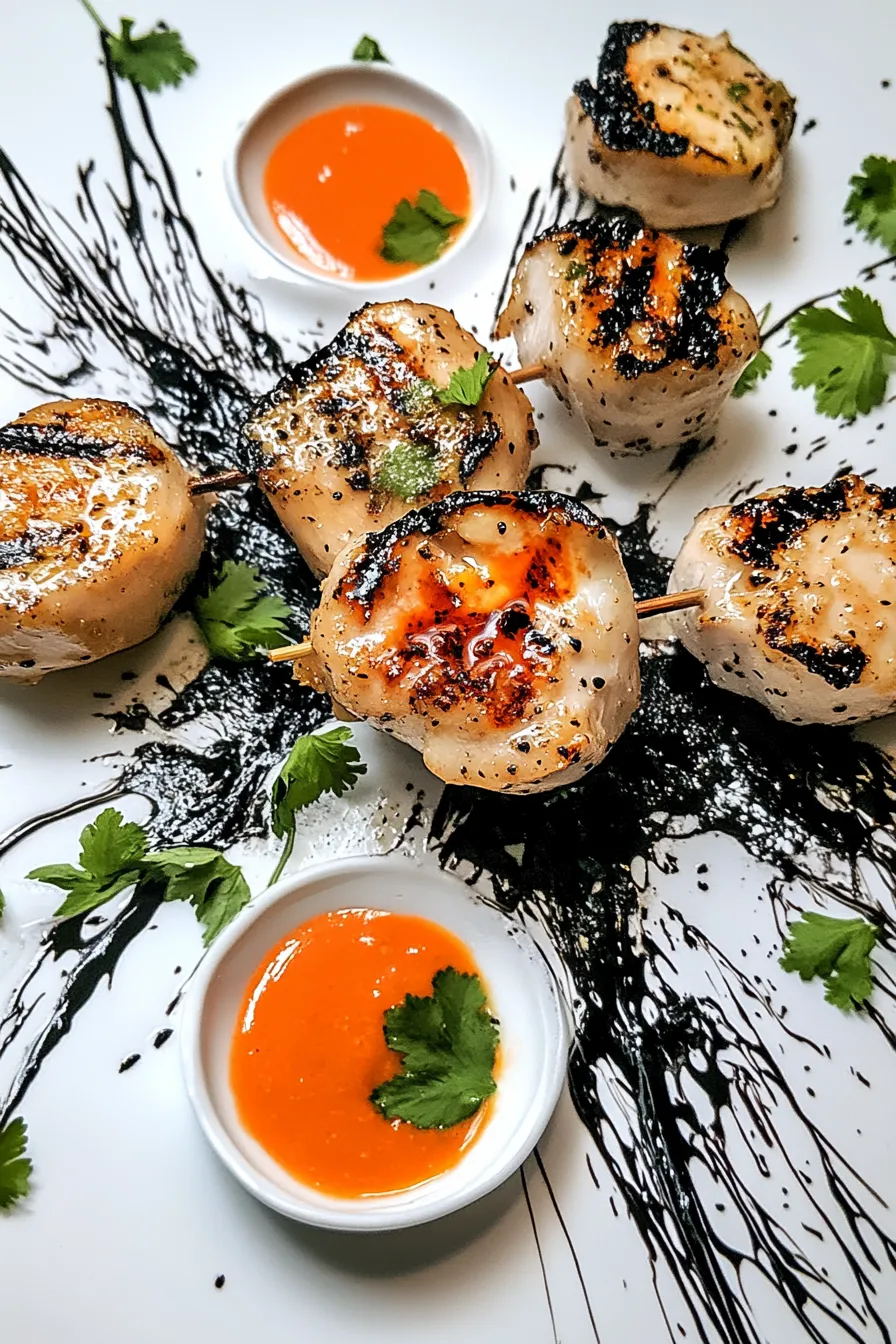 Grilled Thai Coconut Chicken Skewers – My Food Plans