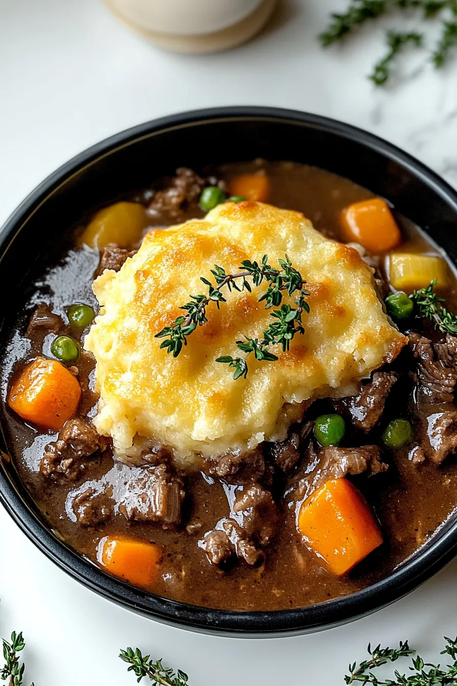 Cozy Cheddar Bay Beef Cobbler – My Food Plans