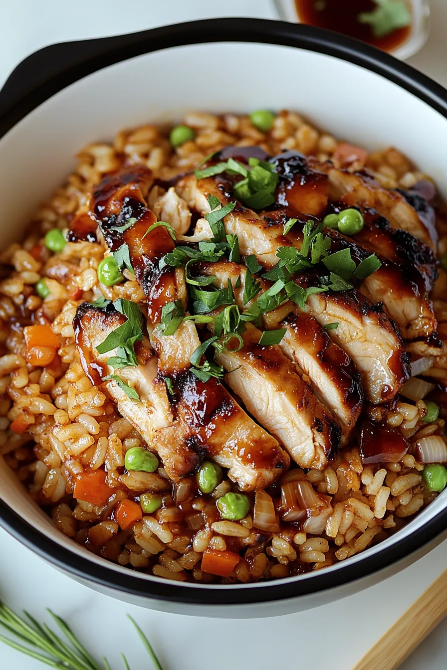 Savory Japanese BBQ Chicken Fried Rice – My Food Plans