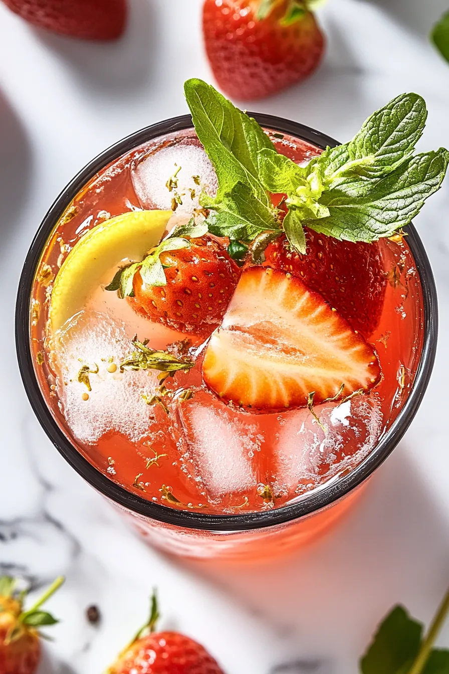 Strawberry Ice Tea – My Food Plans
