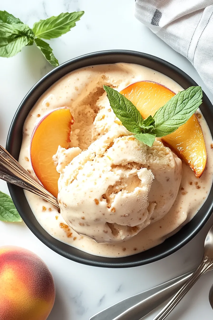 Quick and Easy Peach Ice Cream – My Food Plans