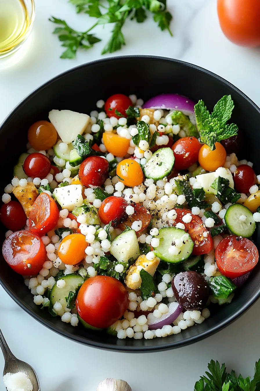 Mediterranean Couscous Salad – My Food Plans