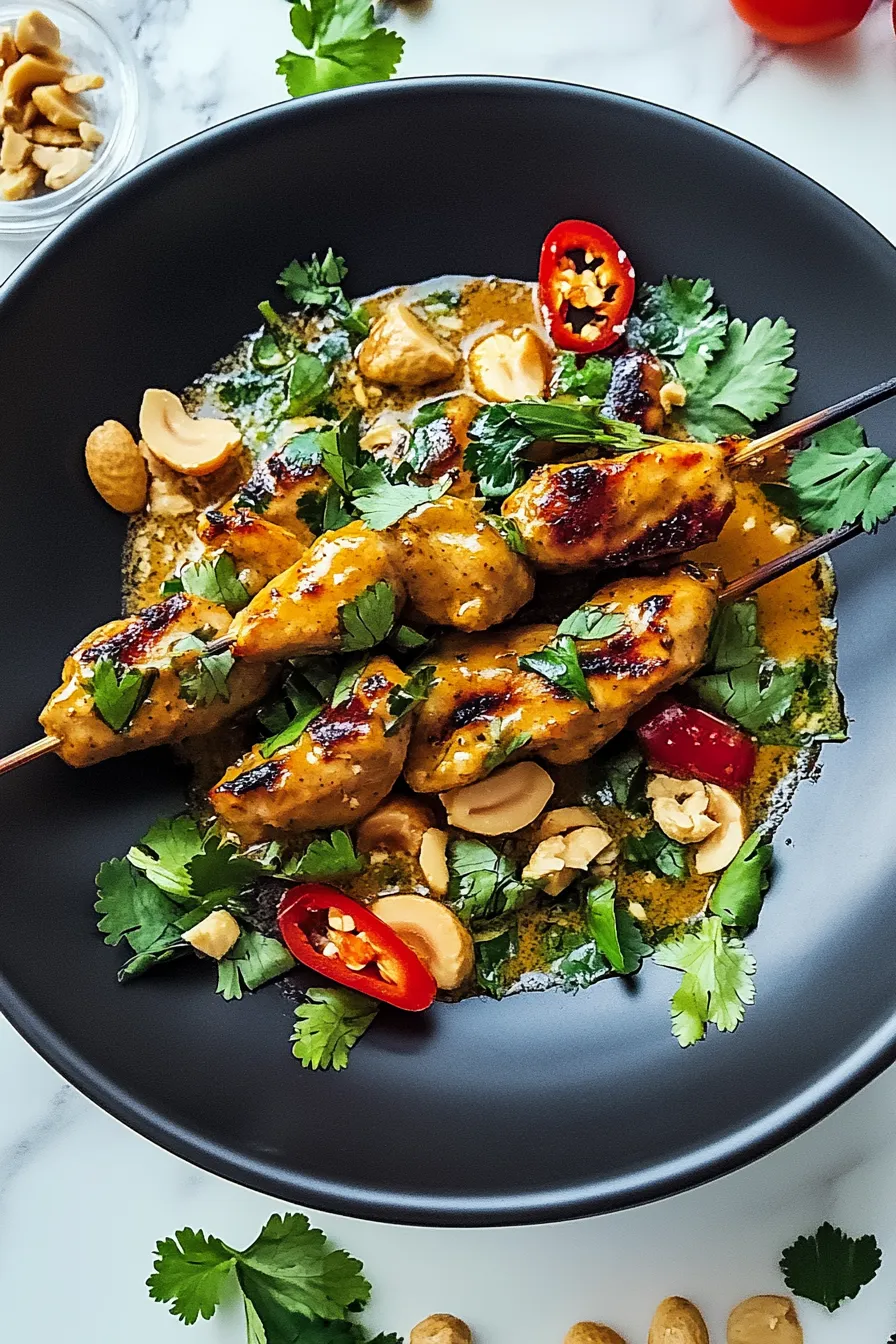Chicken Satay with Peanut Chilli Sauce – My Food Plans
