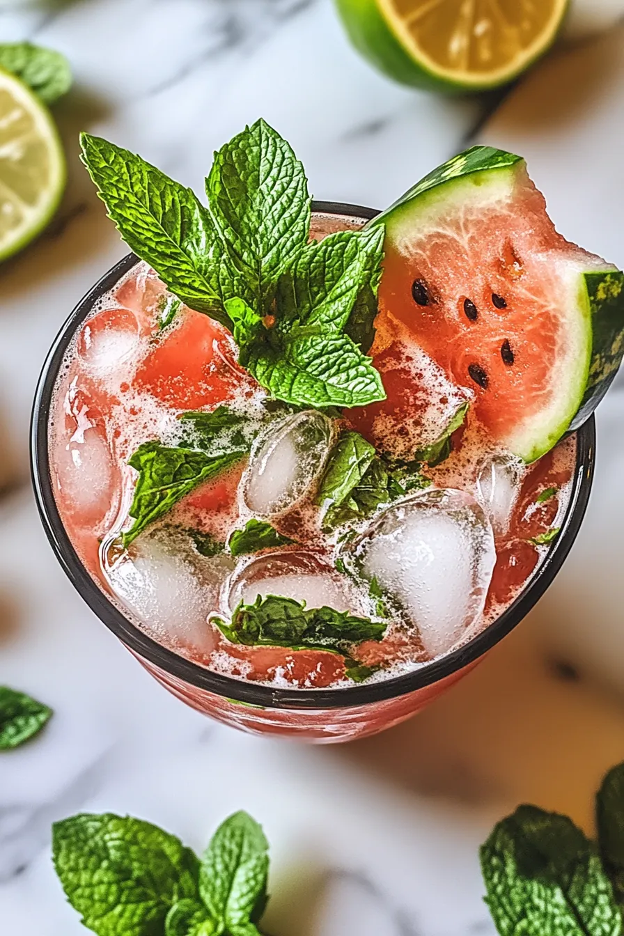 Non alcohol watermelon mojito – My Food Plans