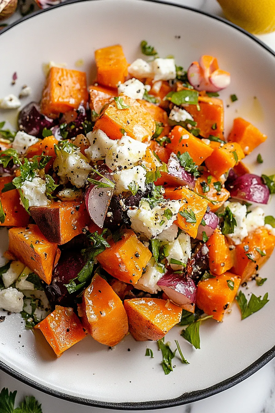 Spiced Sweet Potato Salad with Lemon Vinaigrette – My Food Plans