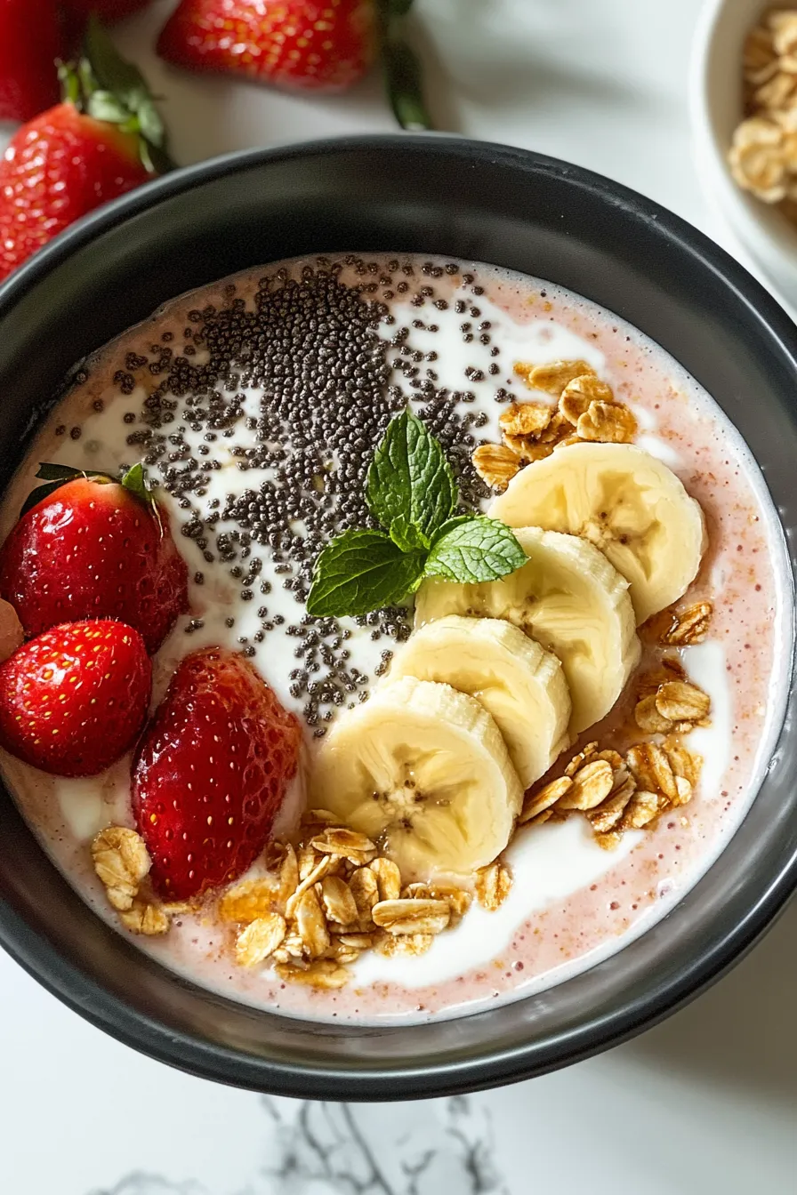 Strawberry Banana Smoothie Bowl – My Food Plans