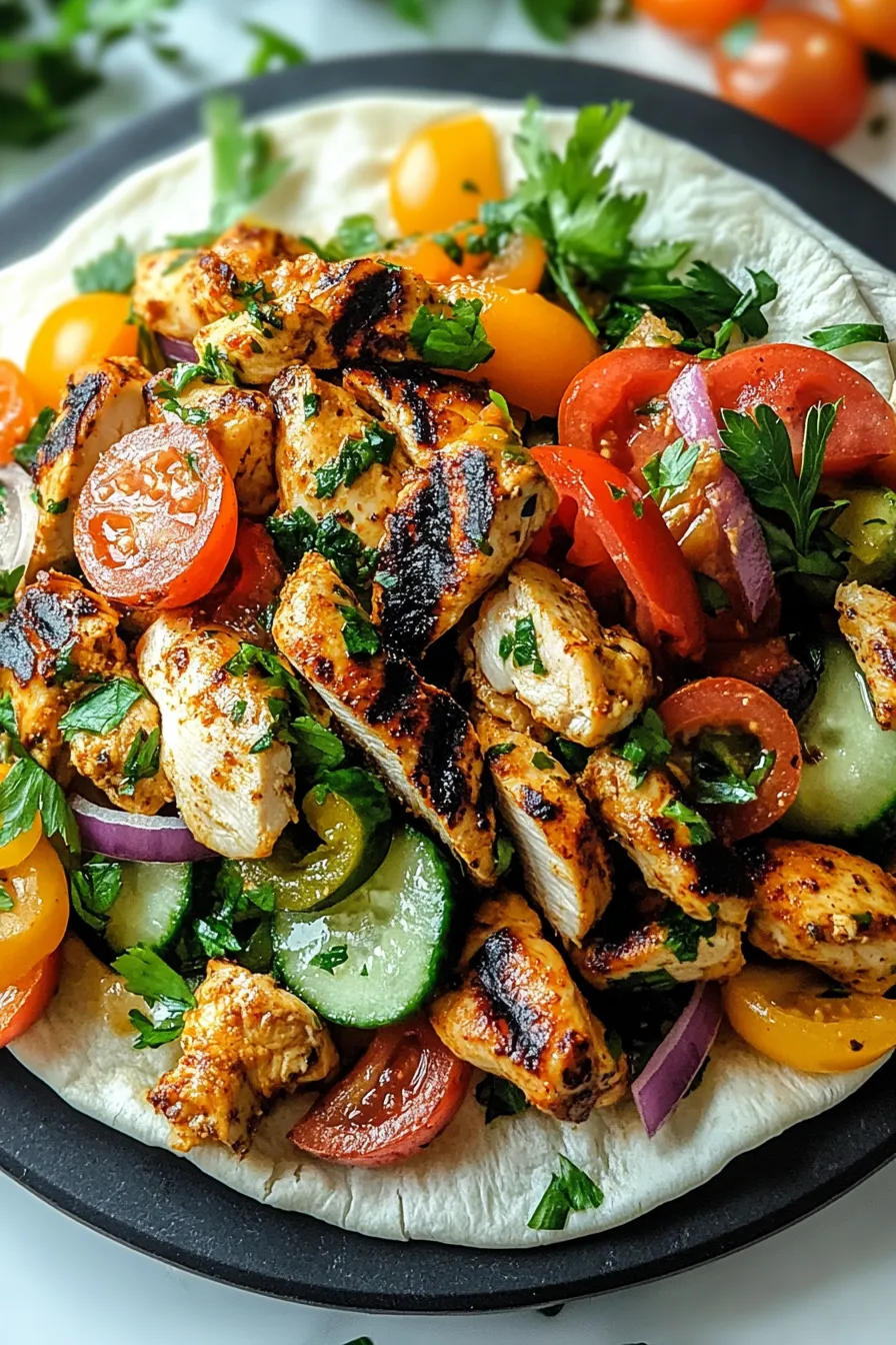 Greek Chicken Gyros – My Food Plans