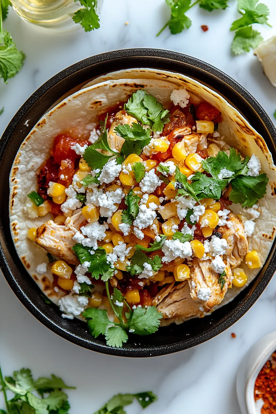 Crazy Good Street Corn Chicken Tacos – My Food Plans