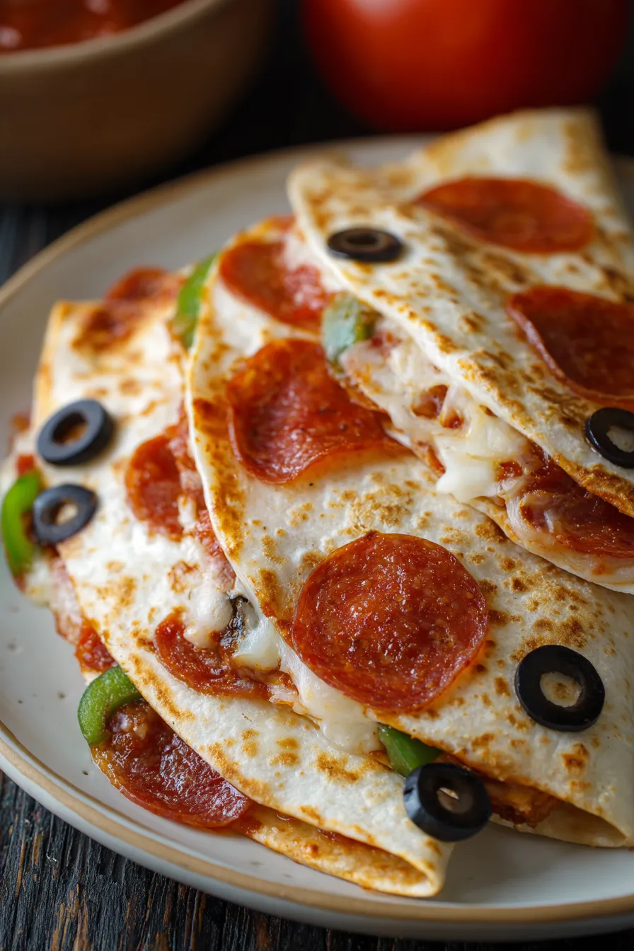 Pepperoni Pizza Quesadillas – My Food Plans