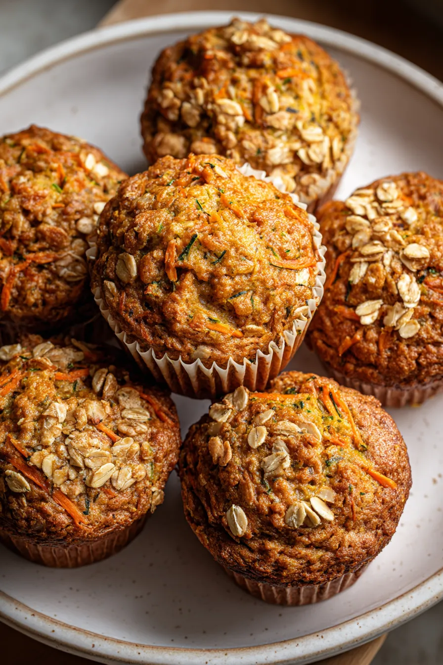 Zucchini Carrot Oatmeal Muffins – My Food Plans