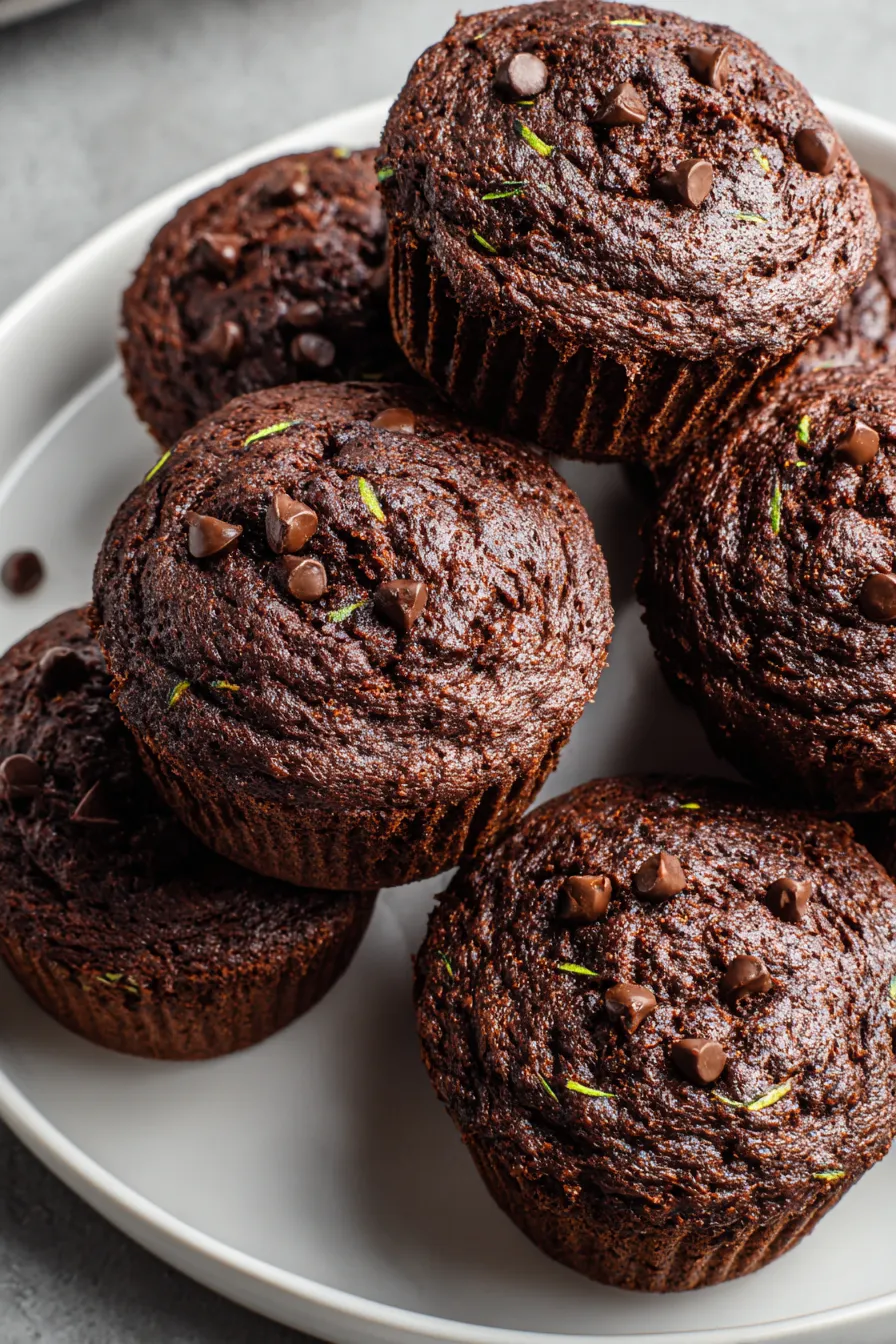 Chocolate Zucchini Muffins – My Food Plans