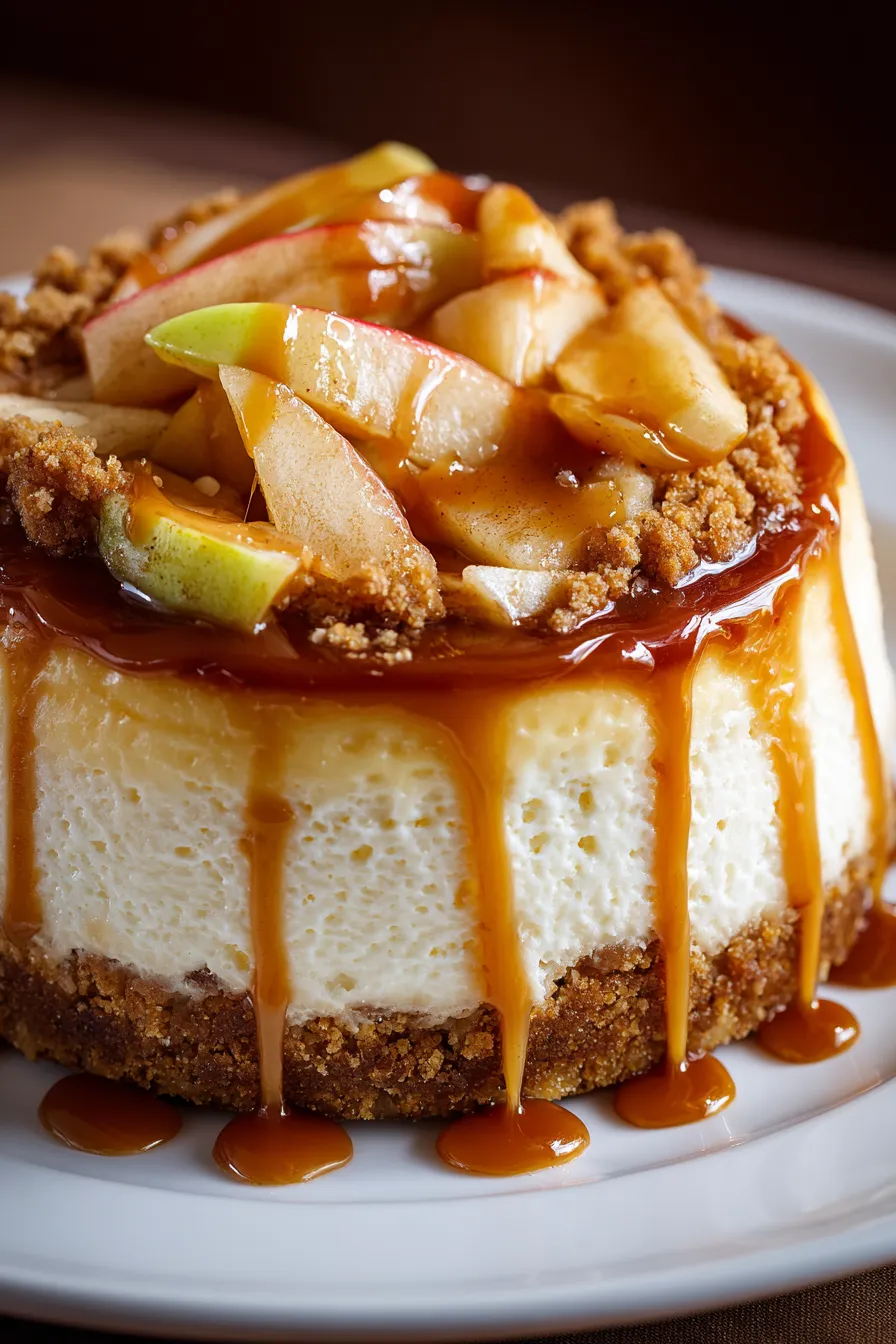 Salted Caramel Apple Pie Cheesecake – My Food Plans