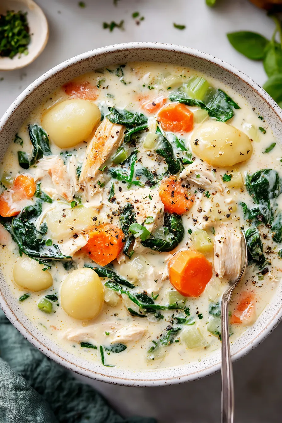 Creamy Crockpot Chicken Gnocchi Soup – My Food Plans