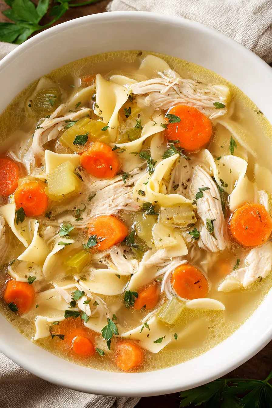 Crockpot Chicken Noodle Soup – My Food Plans