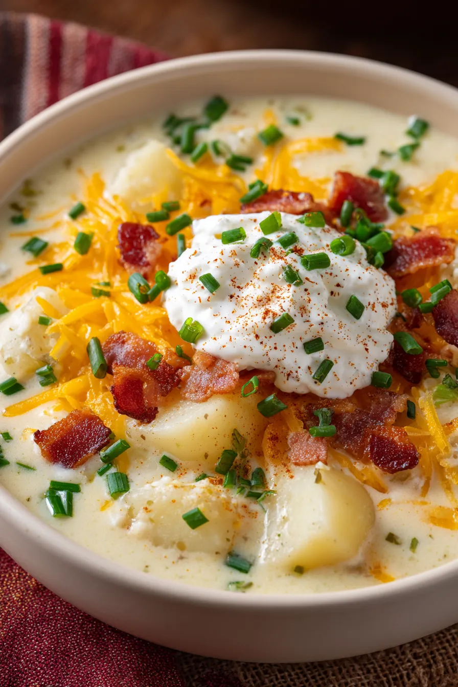 Homemade Loaded Potato Soup – My Food Plans