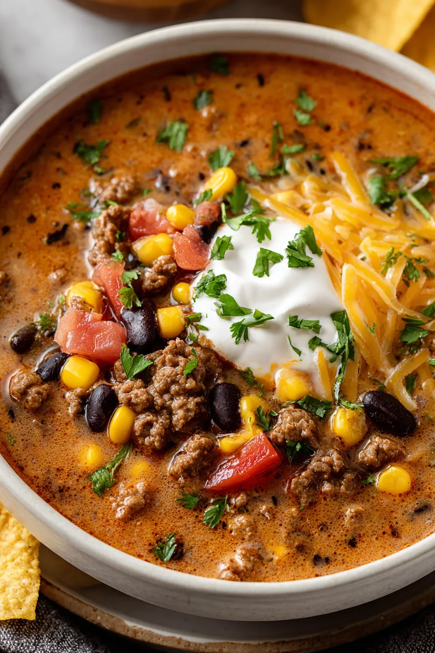 Creamy Taco Soup – My Food Plans