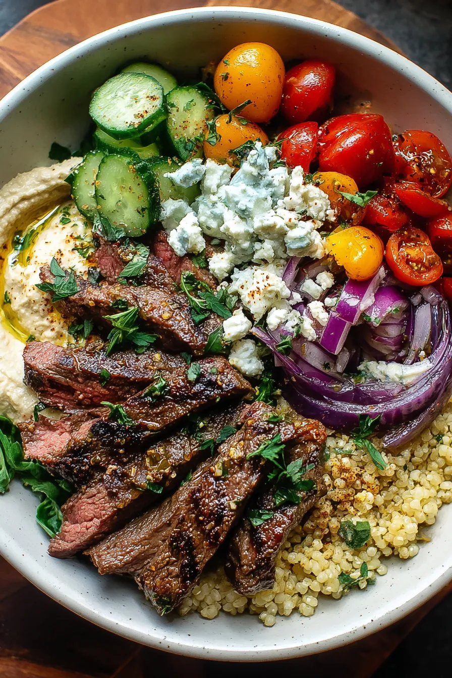 Mediterranean Steak Bowls – My Food Plans