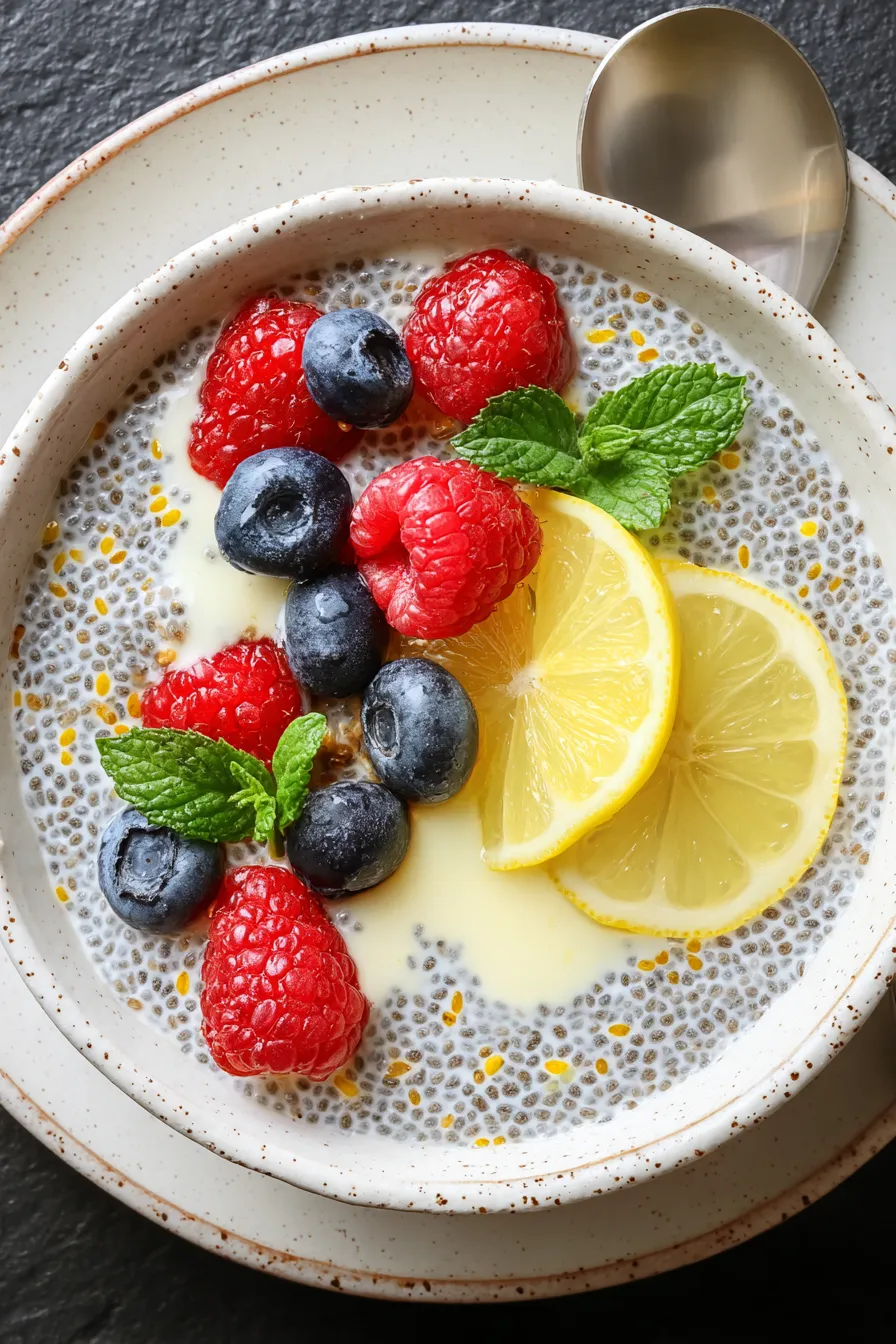 Lemon Cream Chia Pudding – My Food Plans