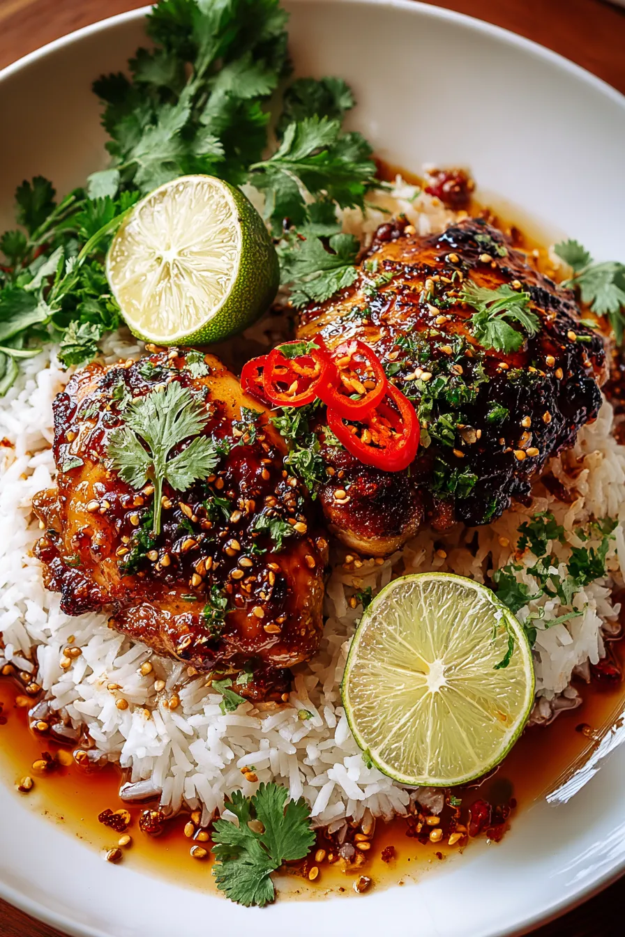 Spicy Maple Chicken & Coconut Rice – My Food Plans